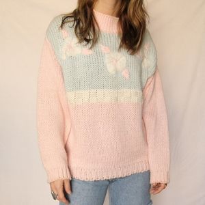 80s Pink & Blue sweater